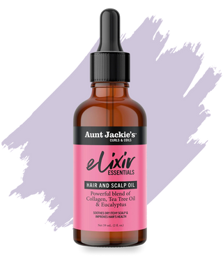 Aunt Jackie’s Elixir Collagen, Tea Tree & Eucalyptus Oil – 2oz Scalp Care