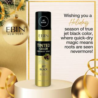 EBIN Tinted Color Temporary Spray – Jet Black & Dark Brown, 100ml