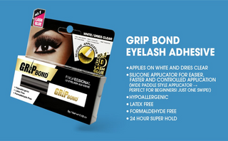Ebin New York Grip Bond White Eyelash Adhesive | Strong, Safe, Long-Lasting Lash Glue