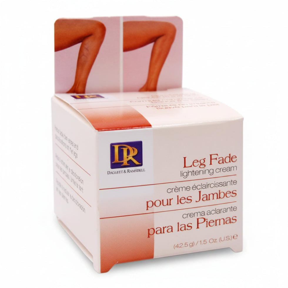 dr leg fade lightening cream 42.5g skin tone care even skin brightening dark spot reduction hydrating treatment cream for smoother radiant looking legs
