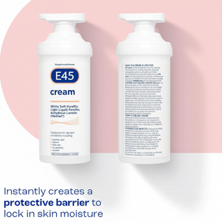 e45 eucalyptus cream 500g pump moisturiser dry skin eczema dermatitis relief soothing hydrating cream