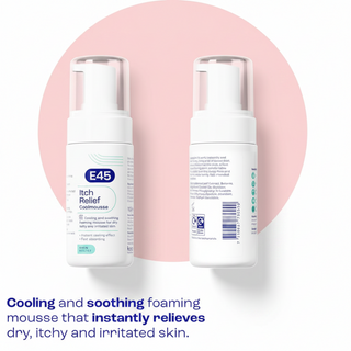 e45 itch relief coolmousse 100ml instant relief dry itchy irritated skin cooling soothing mousse