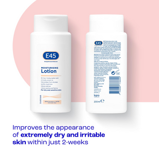 e45 lotion 24hr moisturisation very dry sensitive skin hydrating body lotion long lasting skin care
