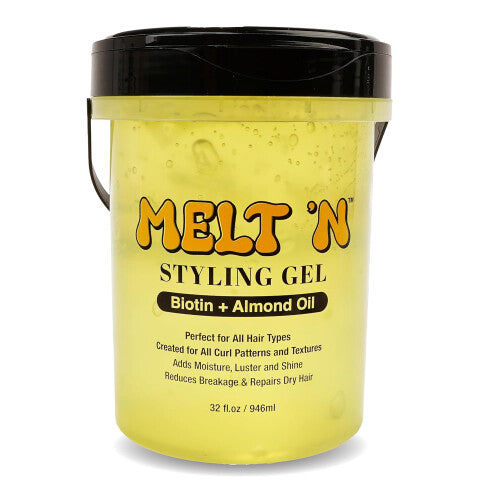 EBIN Melt’N Styling Gel – Keratin + Black Castor Oil – 946ml / 32 fl oz