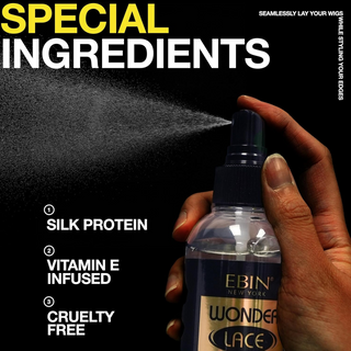 Ebin Wonder Lace Bond Melting Spray Original 250ml | Extra Firm Hold