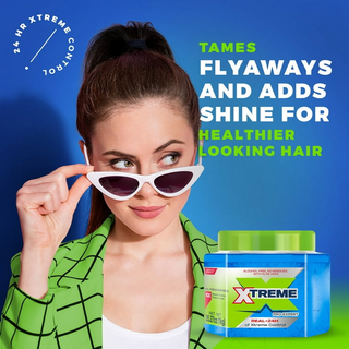 Xtreme Pro-Expert Real +24H Of Xtreme Control Hair Gel Blue | Strong Hold, Alcohol-Free Shine