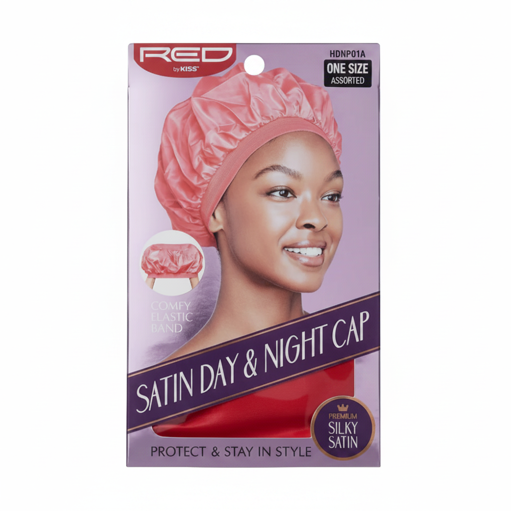red by kiss satin day and night cap hdnp01a moisture lock hair bonnet frizz control protection satin cap