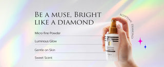 EBIN Secret of Pharaoh Hair & Body Glitter Mist 70ml | Platinum Diamond