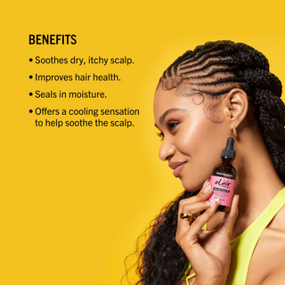 Aunt Jackie’s Elixir Collagen, Tea Tree & Eucalyptus Oil – 2oz Scalp Care