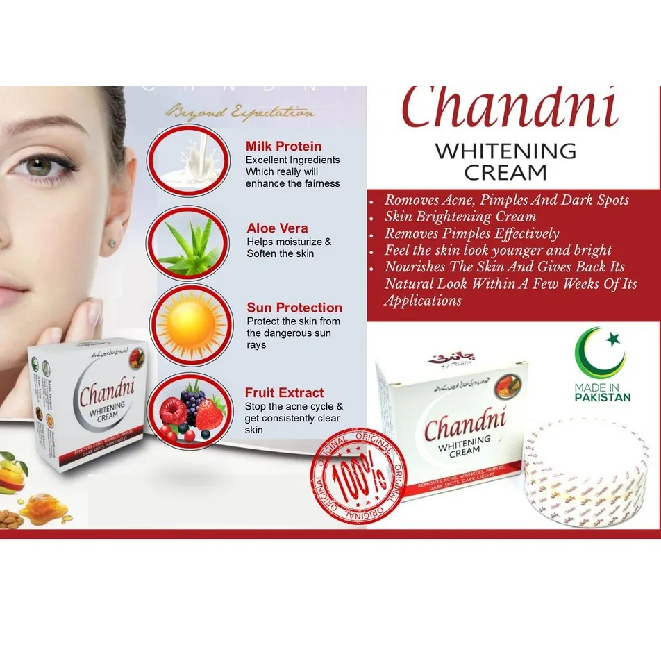 Chandni Whitening Cream – Face Whitening, Radiance & Anti-Aging Skin Care