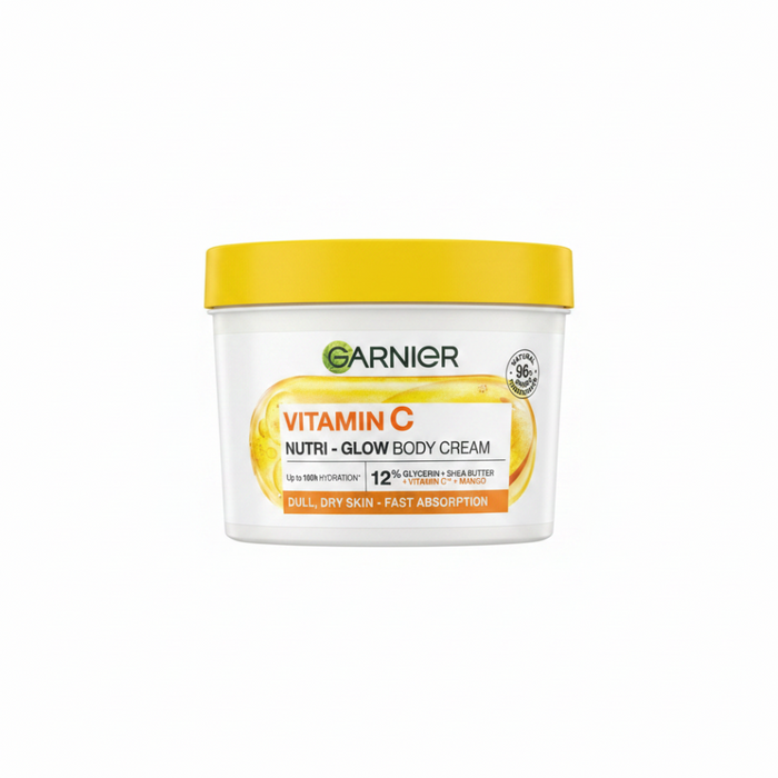 Garnier Vitamin C Nutri-Glow Body Cream 380ml | Brightening & Hydration