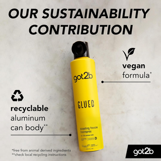 extreme hold hairstyle using got2b blasting freeze spray 72h long lasting hair spray UK