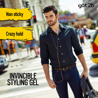 spiky hairstyle using got2b Ultra Glued Invincible gel extreme hold gravity defying hair styling UK