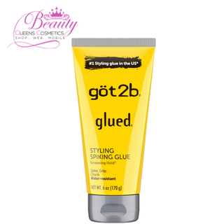 got2b Styling Spiking Glue 6oz | Super-Strong, Water-Resistant Hair Gel for Bold Styles