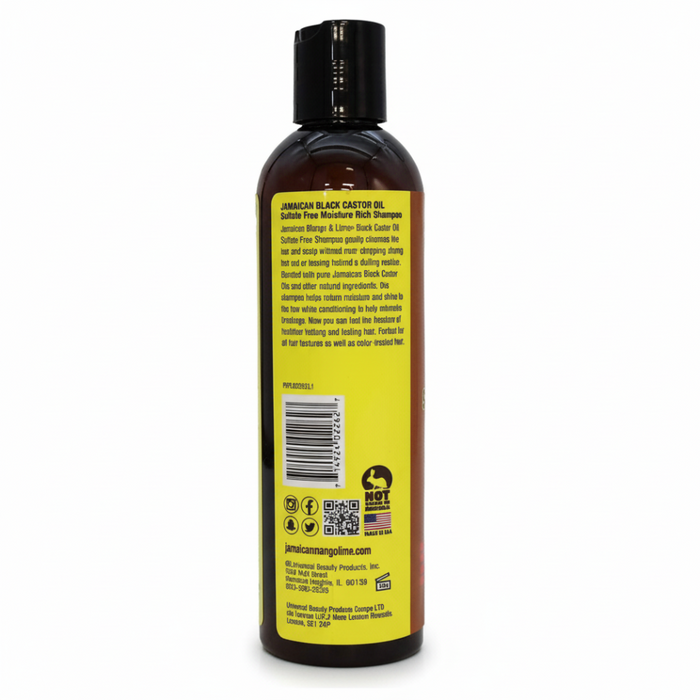 Jamaican Mango & Lime Black Castor Sulfate-Free Shampoo 8oz | Moisture Care