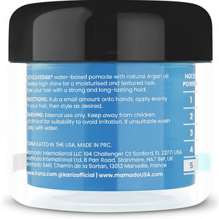 kaniz wonder edge blueberry strong hold hair pomade 120ml edge control shine styling wax