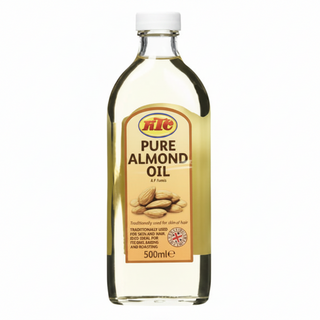 ktc pure almond oil 500ml natural hair skin nourishing oil lightweight moisturizer for hair scalp and body care hydration and shine treatment oil