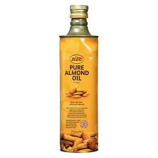 ktc pure almond oil 750ml natural hair skin nourishing oil multi purpose moisturizer hair care scalp treatment body massage oil lightweight hydration oil