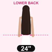 24 inches hair length