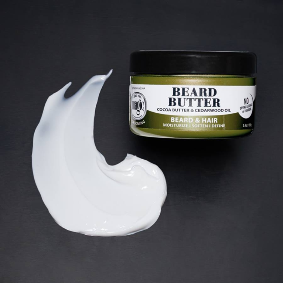 magic grooming beard butter 3.4oz moisturize define beard care soft smooth frizz control styling butter for healthy facial hair