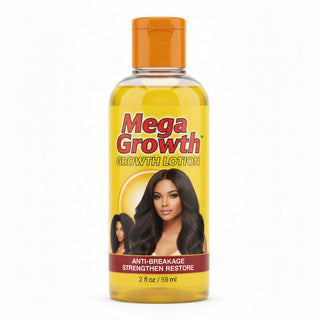 mega growth lotion anti breakage strengthen restore repair lightweight moisturizing hair care 236ml
