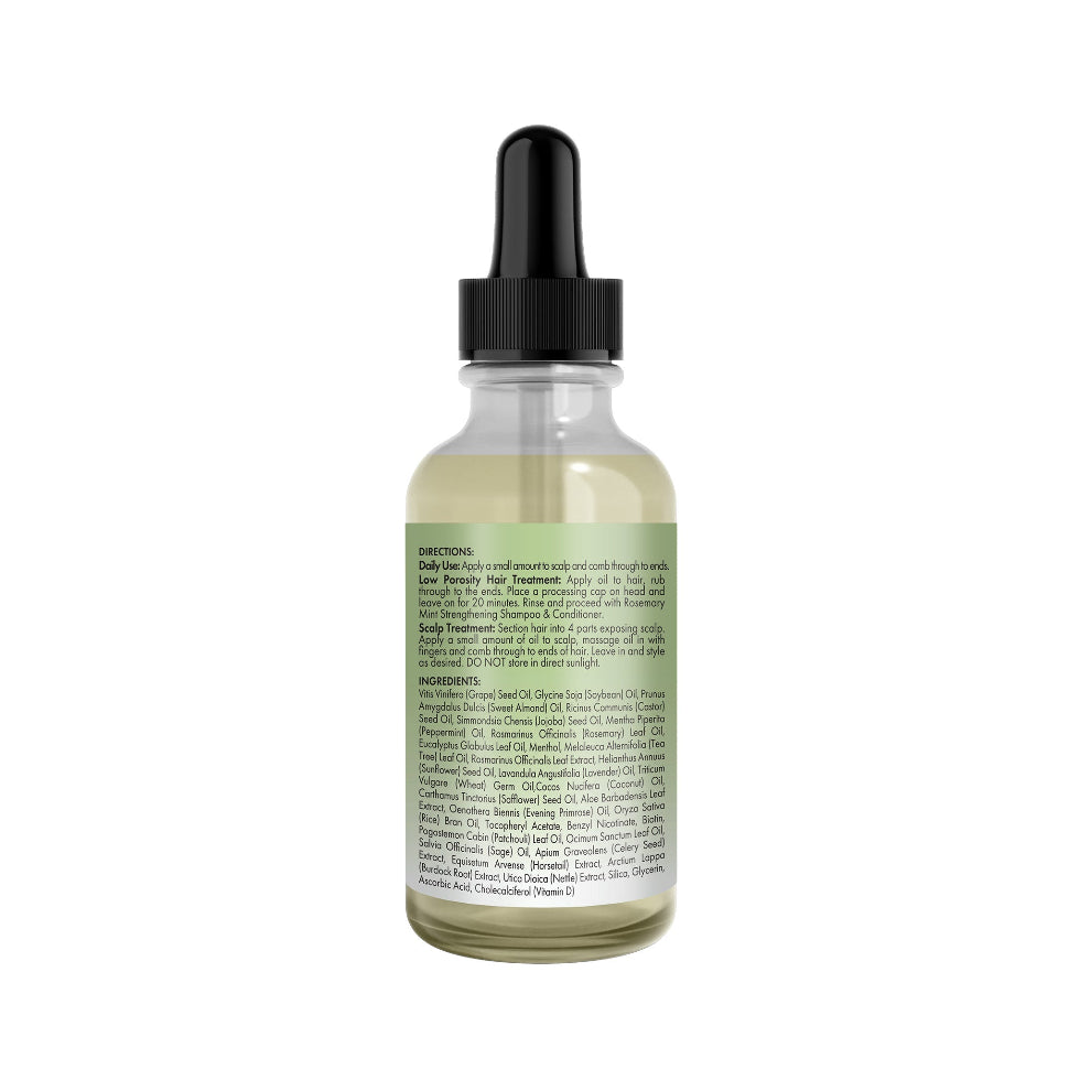 mielle rosemary mint light scalp and hair strengthening oil 59ml lightweight nourishing treatment for healthy strong shiny hair