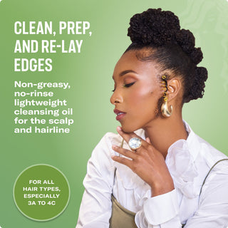 mielle rosemary mint scalp and edge cleansing oil 118ml no rinse build up remover scalp refresh treatment for healthy hair and edges