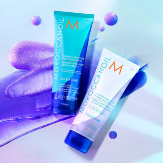 Moroccanoil Blonde Perfecting Purple Shampoo 200ml | Neutralize Brassiness