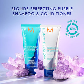 Moroccanoil Blonde Perfecting Purple Shampoo 200ml | Neutralize Brassiness