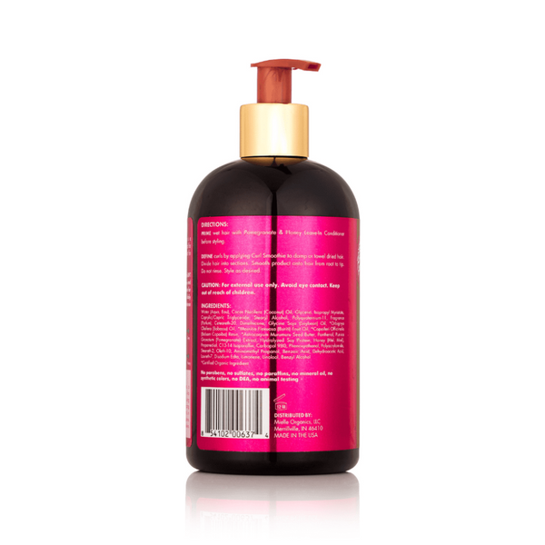 mielle pomegranate and honey curl smoothie 12oz define hydrate type 4 hair frizz control styling cream for soft shiny healthy curls