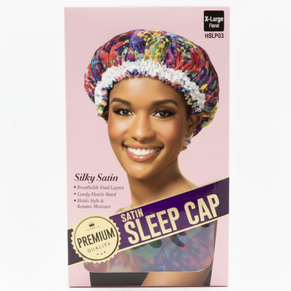 red by kiss premium satin sleep cap hslp03 hair bonnet frizz control overnight hair protection satin cap