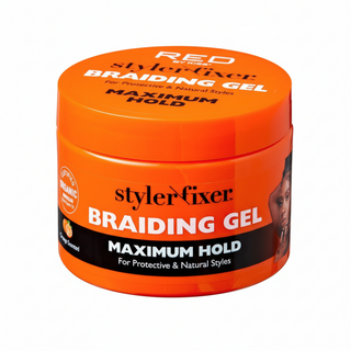 red by kiss styler fixer braiding gel maximum hold 6oz for protective and natural styles smooth frizz control gel