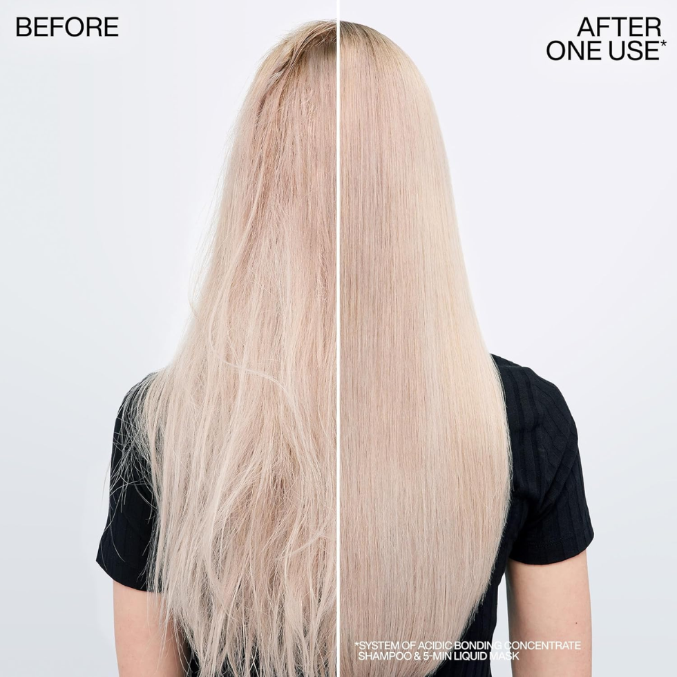redken acidic bonding concentrate 5 minute mask 250ml deep conditioning hair treatment for damaged hair hydration repair strengthening smoothing and detangling care for color treated hair