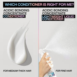 redken acidic bonding concentrate lightweight conditioner 190ml liquid conditioner for fine damaged hair weightless bond repair hydration smoothing and color treated hair care product