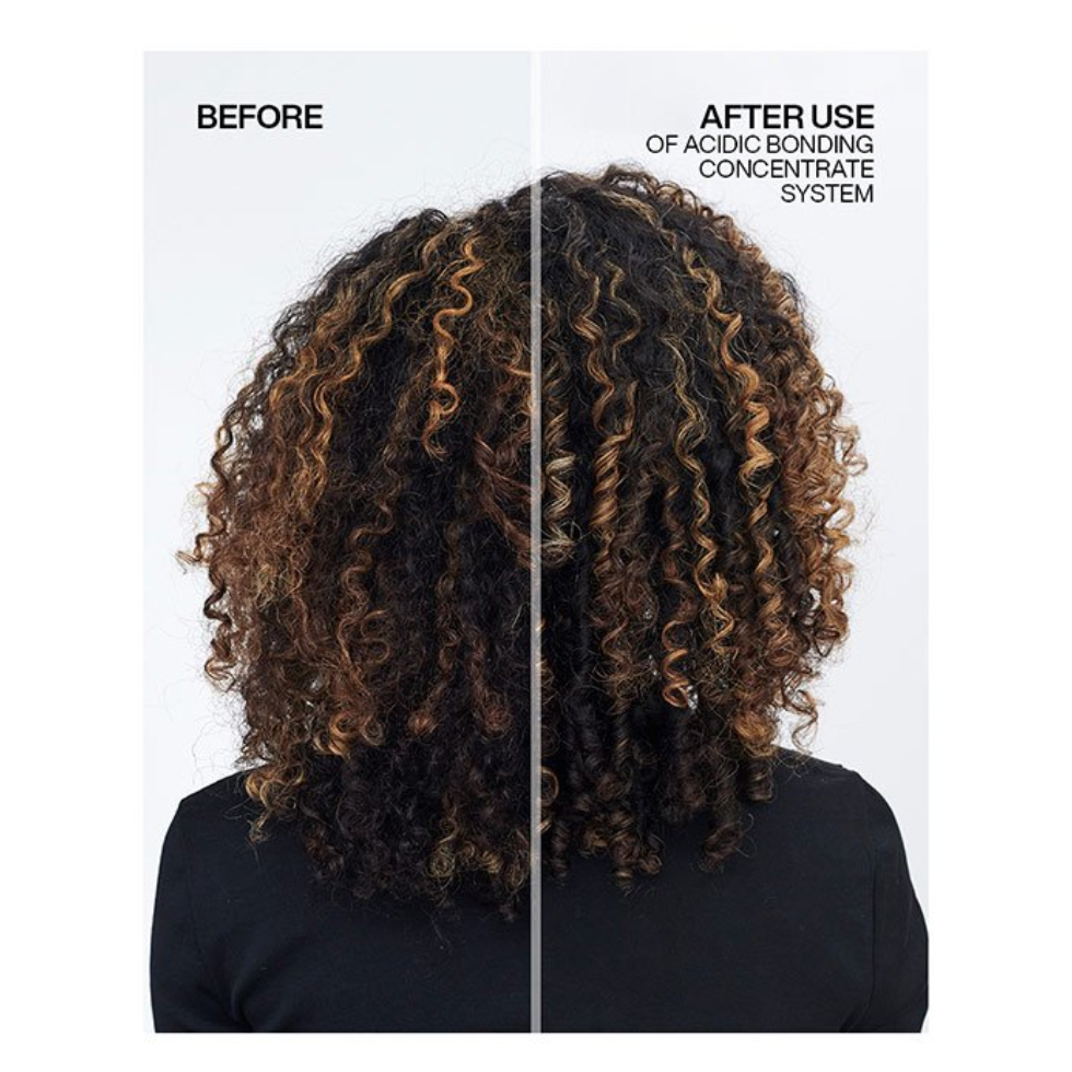 redken acidic bonding concentrate ph sealer 250ml professional hair treatment for damaged over processed hair seals cuticle strengthens bonds improves shine softness and resilience with acidic ph technology