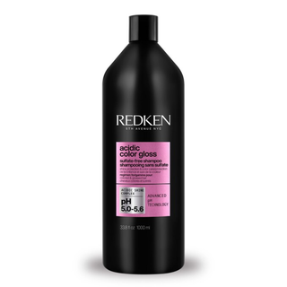 redken acidic color gloss sulfate free shampoo 1000ml professional color protection shampoo enhances shine maintains vibrant color gently cleanses and seals the cuticle for glossy healthy looking hair