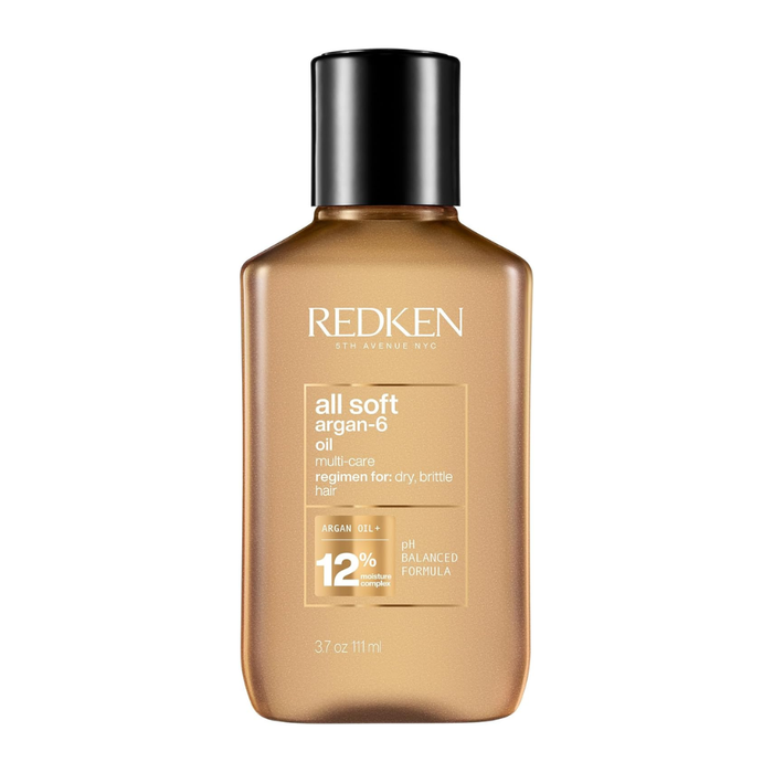 Redken All Soft Argan-6 Oil 111ml | Multi-Care Hair Oil for Dry Frizzy Hair