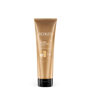 redken all soft heavy cream mask 250ml deep conditioning hair treatment for dry brittle hair with argan oil helps hydrate soften smooth control frizz and boost shine for healthier looking hair
