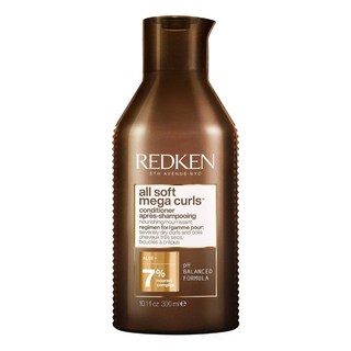 redken all soft mega curls hydrating conditioner 300ml moisturizing conditioner for curly and coily hair helps nourish define hydrate and reduce frizz while improving softness shine and manageability