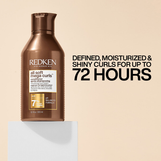 redken all soft mega curls hydrating conditioner 300ml moisturizing conditioner for curly and coily hair helps nourish define hydrate and reduce frizz while improving softness shine and manageability