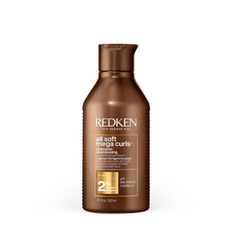 redken all soft mega curls shampoo 300ml hydrating shampoo for curly and coily hair sulfate free silicone free formula helps nourish define and moisturize dry curls while improving softness and shine