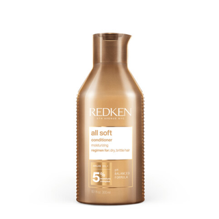 redken all soft moisturising conditioner 300ml hydrating conditioner for dry brittle hair with argan oil helps soften smooth and nourish hair while boosting shine and manageability