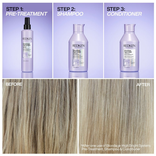 redken blondage high bright conditioner 300ml brightening conditioner for blonde and highlighted hair with vitamin c helps restore shine remove dullness and maintain salon fresh blonde tones between appointments
