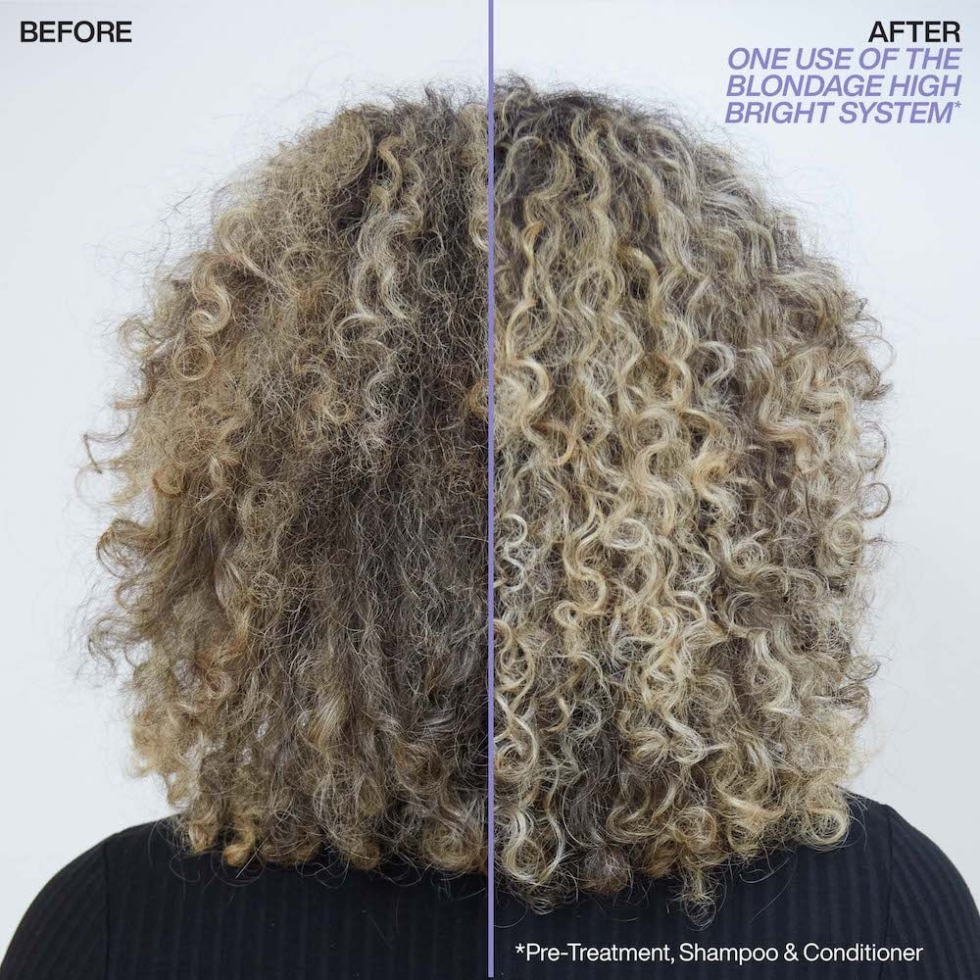 redken blondage high bright conditioner 300ml brightening conditioner for blonde and highlighted hair with vitamin c helps restore shine remove dullness and maintain salon fresh blonde tones between appointments