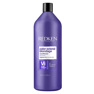 redken color extend blondage conditioner 1000ml purple toning conditioner for blonde and highlighted hair helps neutralize brassiness moisturize strands and strengthen hair with citric acid and violet pigments