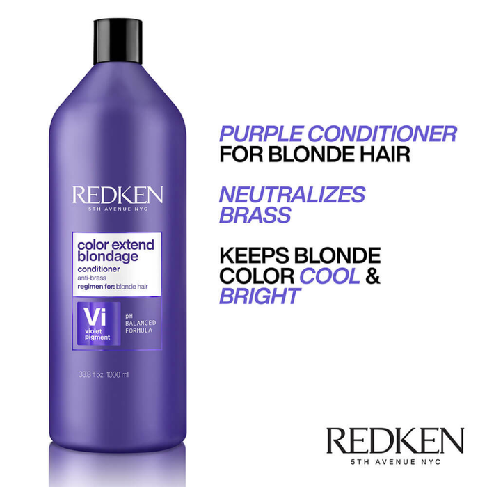 Redken Color Extend Blondage Conditioner 1000ml | Purple Toning Conditioner