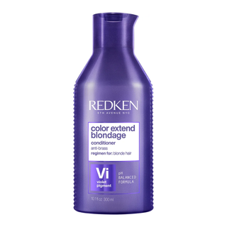 redken color extend blondage conditioner 300ml purple toning conditioner for blonde and highlighted hair helps neutralize brassiness moisturize strands and strengthen hair with citric acid and violet pigments