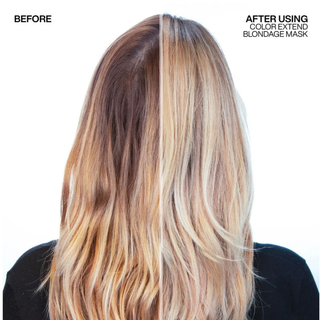 redken color extend blondage express anti brass mask 250ml purple toning hair mask for blonde and highlighted hair helps neutralize yellow tones reduce brassiness strengthen hair and provide deep conditioning in 5 minutes