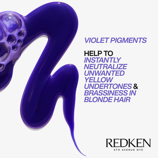redken color extend blondage shampoo 1000ml purple toning shampoo for blonde and highlighted hair helps neutralize brassiness brighten blonde tones and strengthen hair with ultra violet pigments and triple acid protein complex
