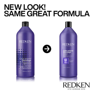 redken color extend blondage shampoo 1000ml purple toning shampoo for blonde and highlighted hair helps neutralize brassiness brighten blonde tones and strengthen hair with ultra violet pigments and triple acid protein complex